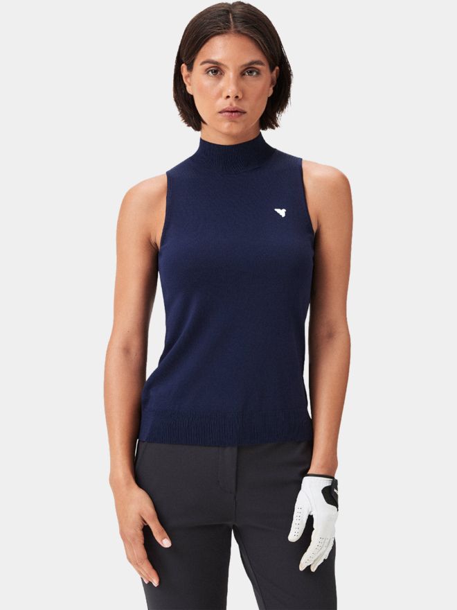 Macade Golf Kayla Air ohne Arm T-Shirt navy