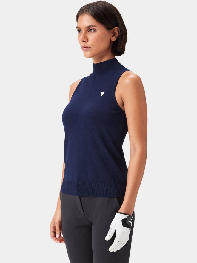 Macade Golf Kayla Air ohne Arm T-Shirt navy