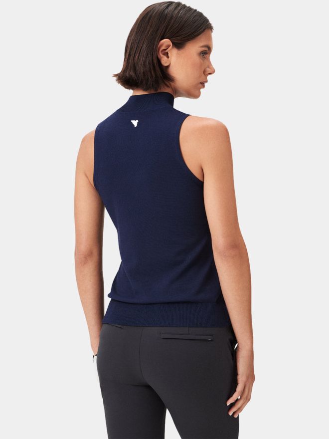 Macade Golf Kayla Air ohne Arm T-Shirt navy