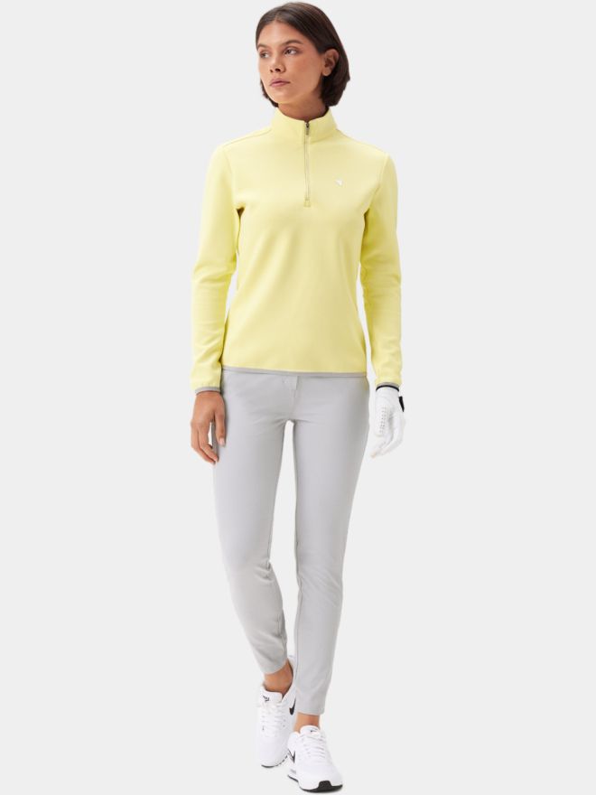 Macade Golf Therma Quarter Zip Stretch Midlayer yellow