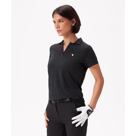 Macade Golf Paige Shirt Halbarm Polo schwarz