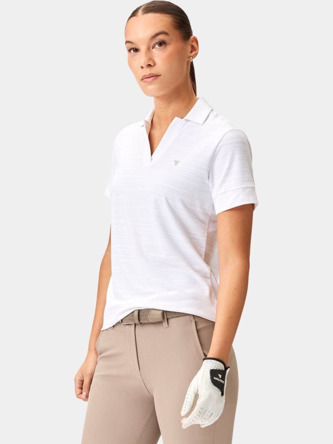 Macade Golf Paige shirt half sleeve polo white