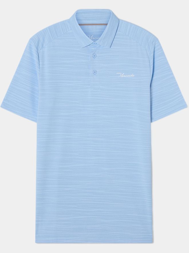 Macade Golf Flight Shirt Halbarm Polo hellblau