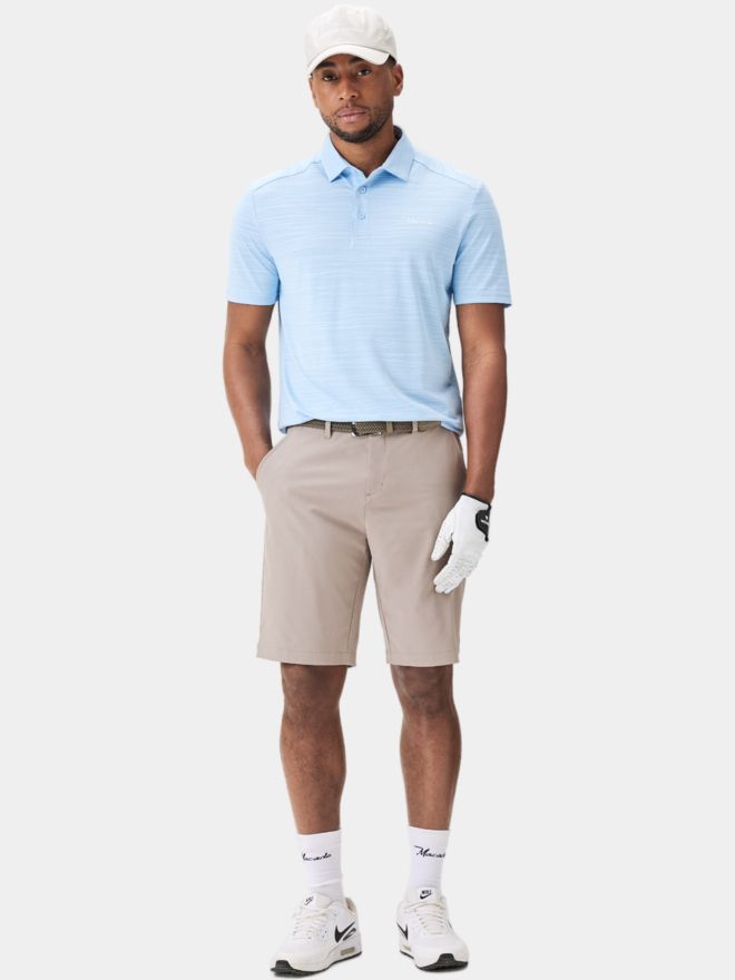 Macade Golf Flight Shirt Halbarm Polo hellblau