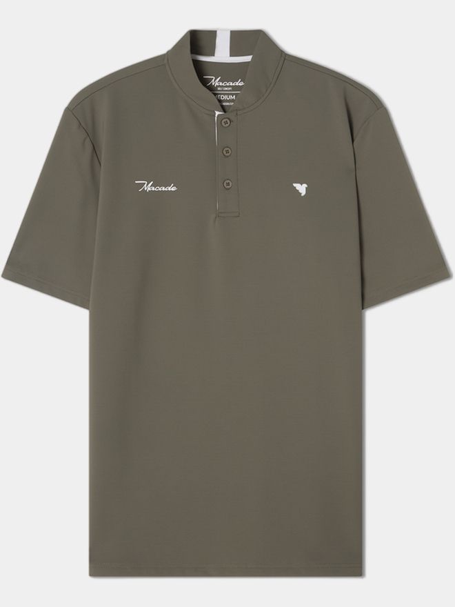 Macade Golf Polo Heath Bomber s krátkým rukávem olivová