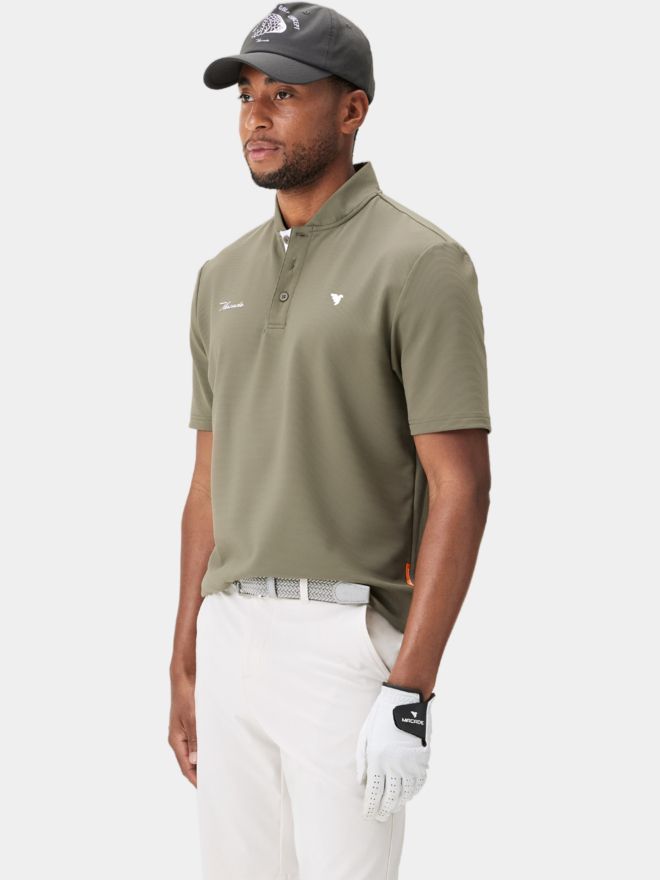 Macade Golf Polo Heath Bomber s krátkým rukávem olivová