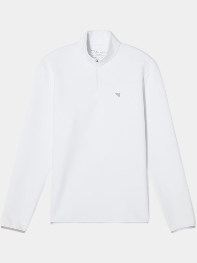 Macade Golf Therma Quarter Zip Stretch Midlayer offwhite