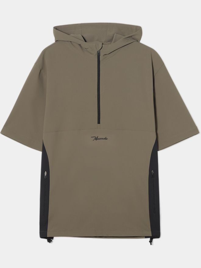 Macade Golf Storm half-sleeve windshirt olive