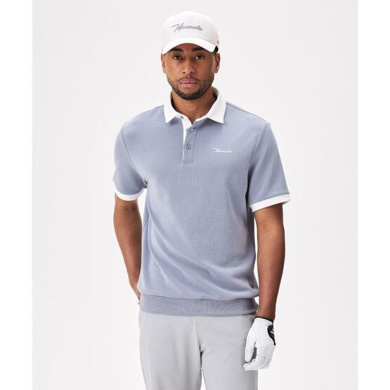 Macade Golf  AR Tech half-sleeve polo light gray