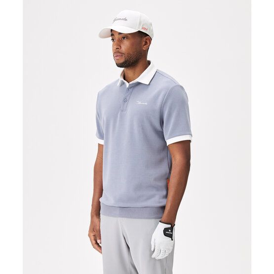 Macade Golf  AR Tech half-sleeve polo light gray