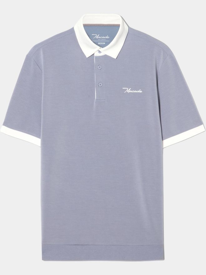 Macade Golf AR Tech Halbarm Polo grau