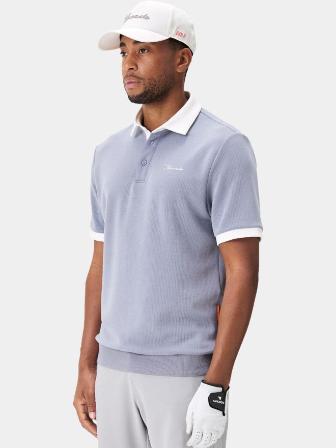 Macade Golf AR Tech Halbarm Polo grau