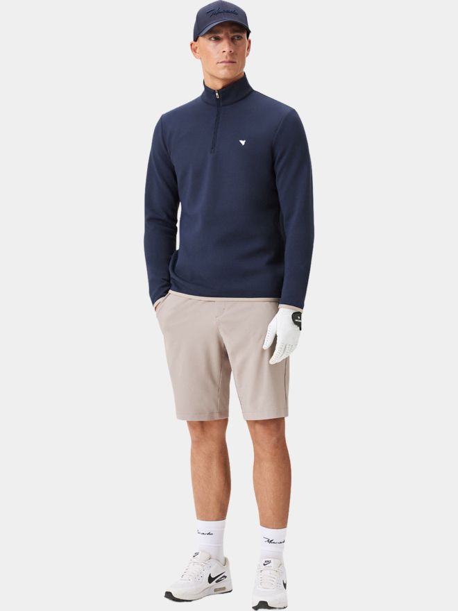 Macade Golf Therma Quarter Zip Stretch Midlayer navy