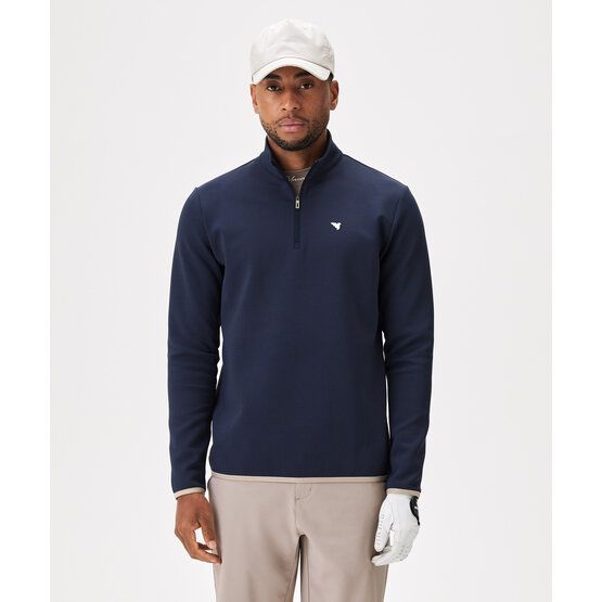 Macade Golf Therma Quarter Zip Stretch Midlayer navy