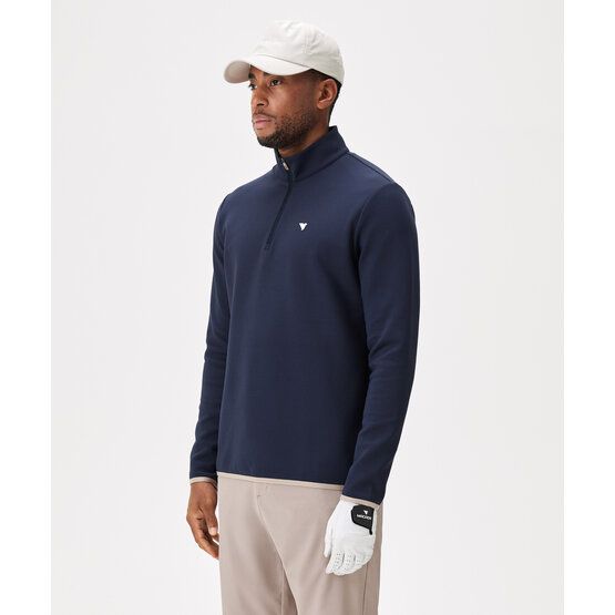 Macade Golf  Therma Quarter Zip Stretch Midlayer námořnická modrá