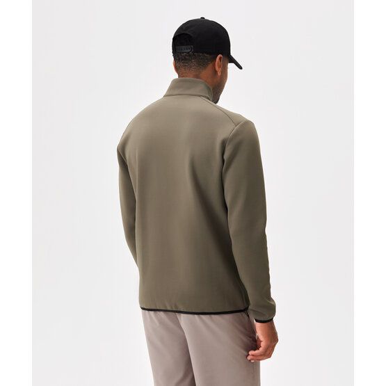 Macade Golf  Therma Quarter Zip Stretch Midlayer olive