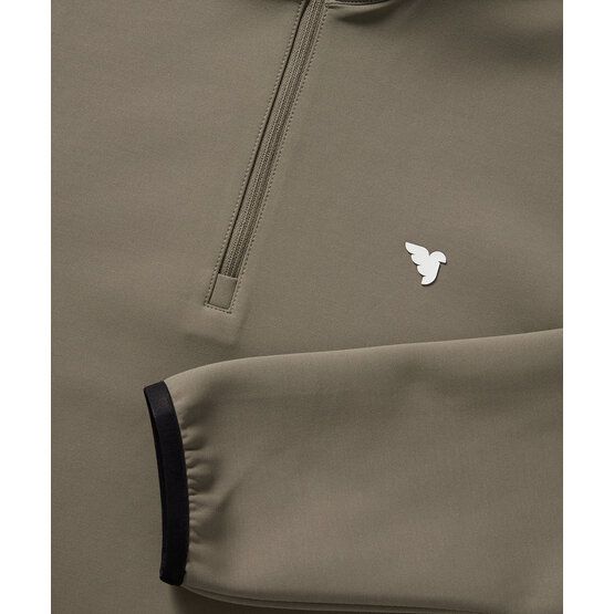 Macade Golf  Therma Quarter Zip Stretch Midlayer olivová