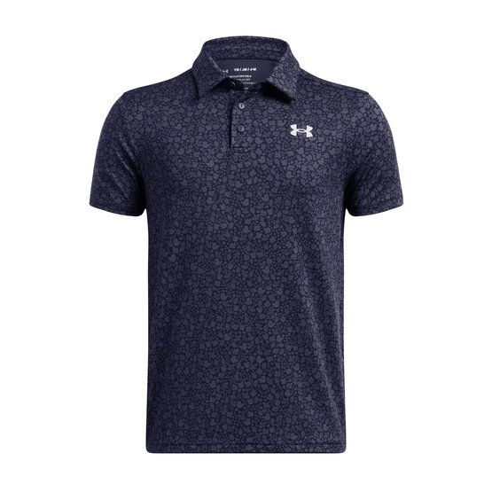 Under Armour  UA Playoff Printed Half Sleeve Polo navy