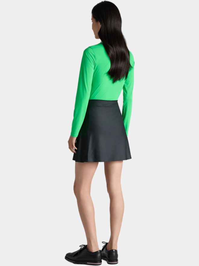 G/Fore SILKY TECH QUARTER ZIP Langarm Polo grün