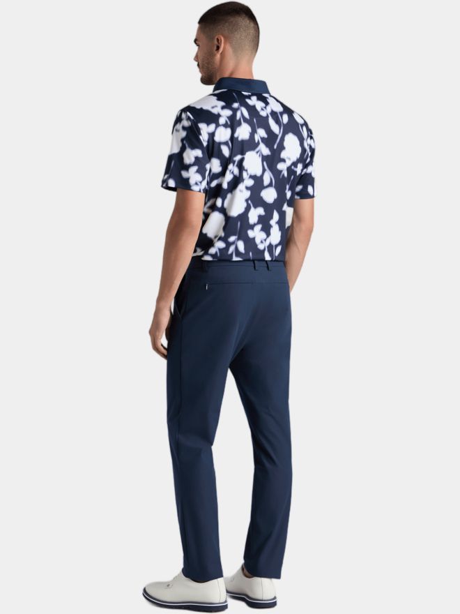 G/Fore BLUR FLORAL TECH JERSEY Halbarm Polo navy