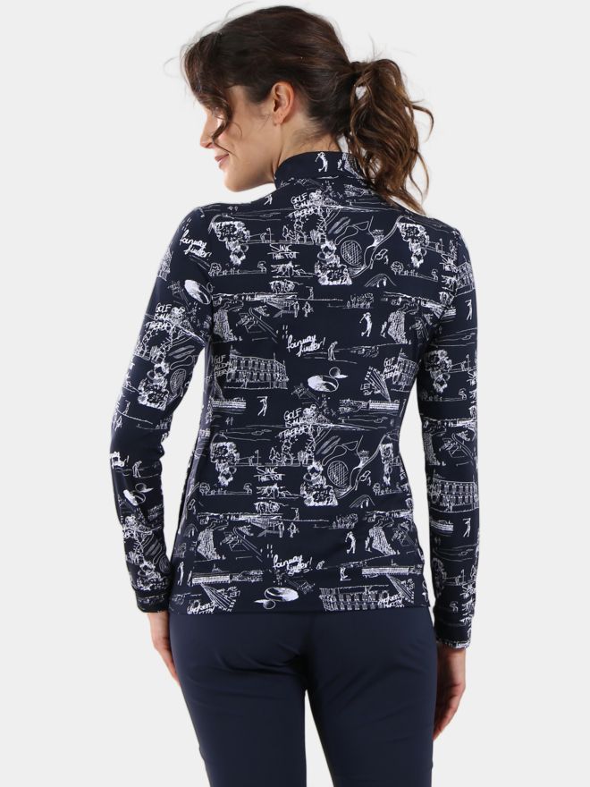 Chervo TORRE Stretch Midlayer marine