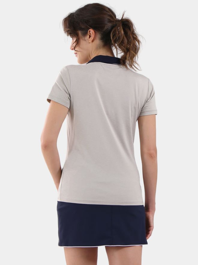 Chervo AMBROSE Halbarm Polo beige