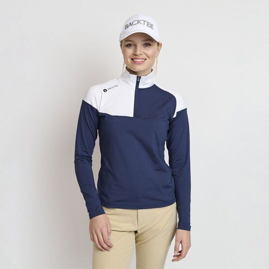 Backtee  Ladies Major Baselayer Stretch Midlayer navy