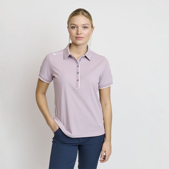 Backtee  Ladies Classic Half Sleeve Polo berry