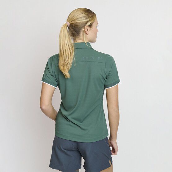 Backtee  Ladies Classic Half Sleeve Polo dark green