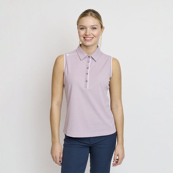 Backtee  Ladies Classic Top without sleeves polo berry