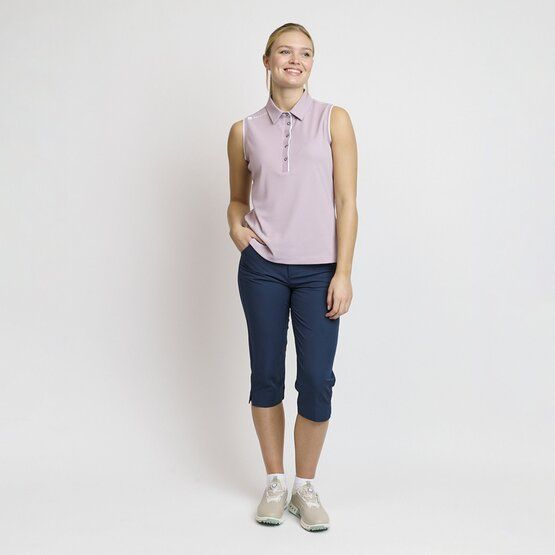 Backtee  Ladies Classic Top without sleeves polo berry