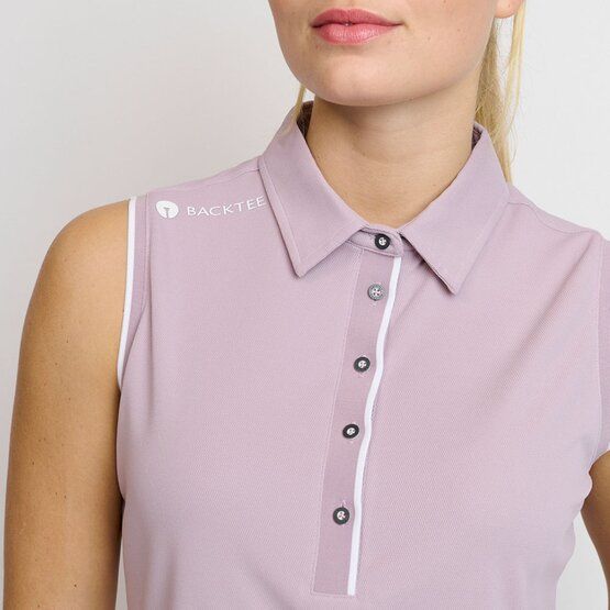 Backtee  Ladies Classic Top without sleeves polo berry