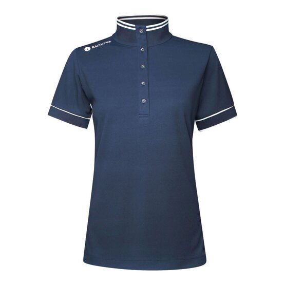 Backtee  Ladies Mulligan half sleeve polo navy