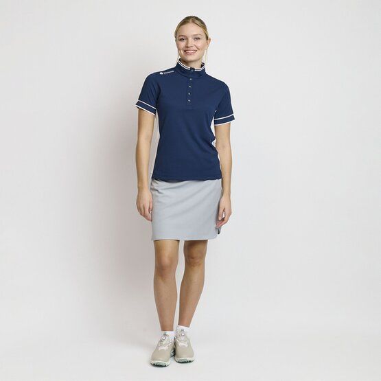 Backtee  Ladies Mulligan half sleeve polo navy