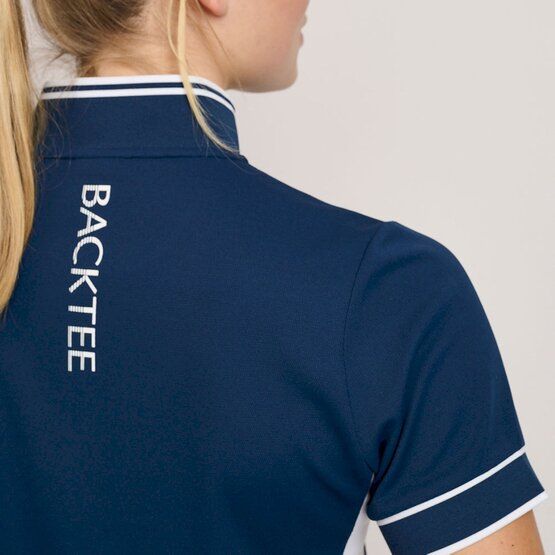 Backtee  Ladies Mulligan half sleeve polo navy