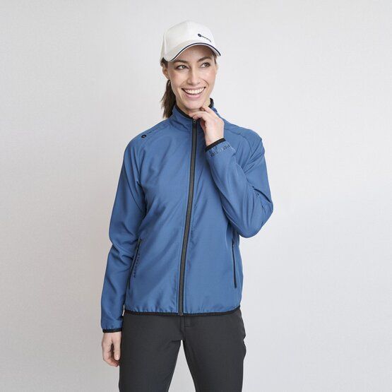 Backtee  Ladies 80G Packable Shield Windstopp Jacket dark blue