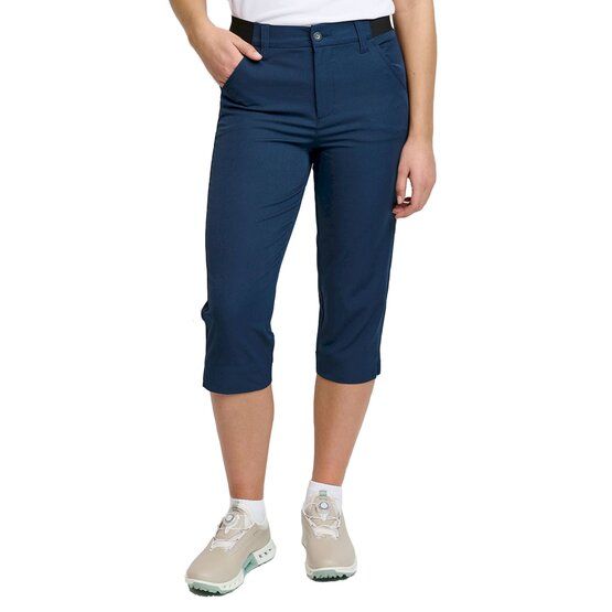 Backtee  Ladies Light Weight Performance Capri Pants navy