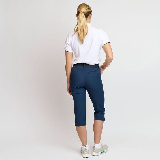 Backtee  Ladies Light Weight Performance Capri Pants navy