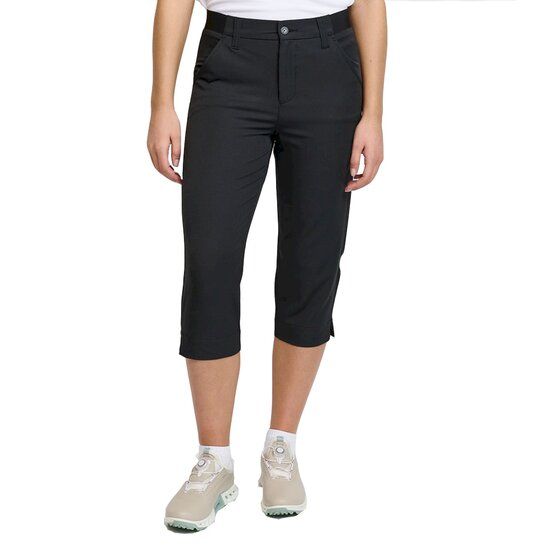 Backtee  Ladies Light Weight Performance Capri Pants black