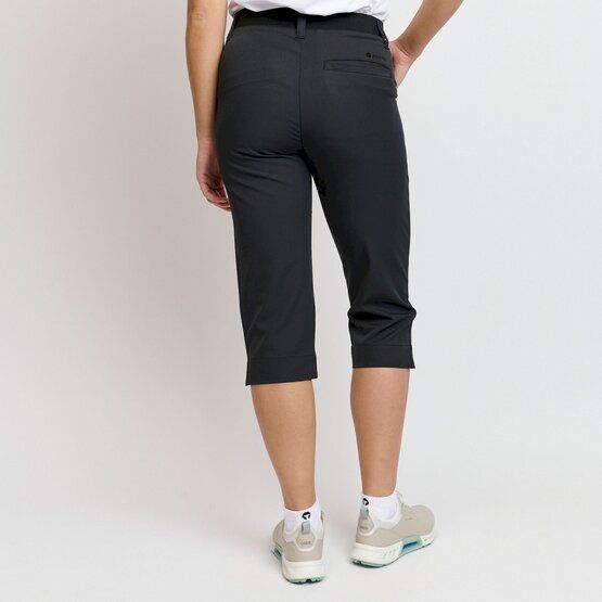 Backtee  Ladies Light Weight Performance Capri Pants black