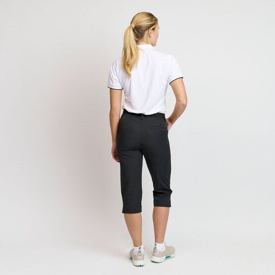 Backtee  Ladies Light Weight Performance Capri Pants black