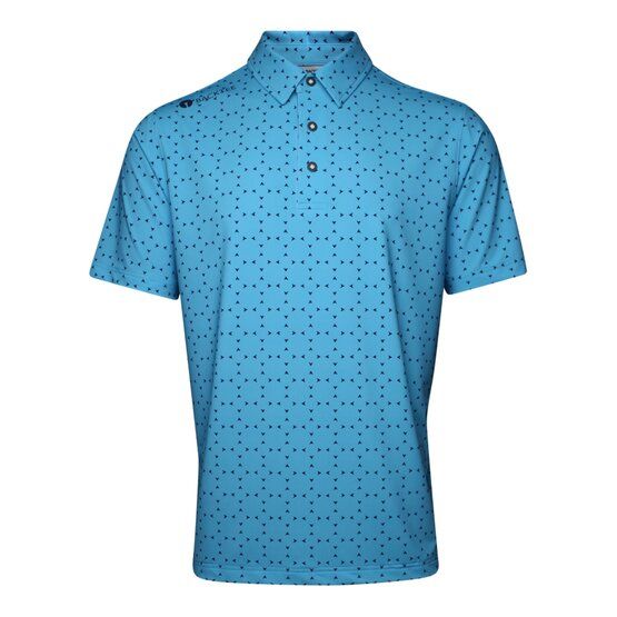 Backtee  Mens Icon Half Sleeve Polo blue