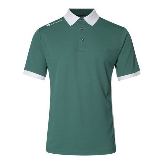 Backtee  Mens Hole-in-one half-sleeve polo dark green