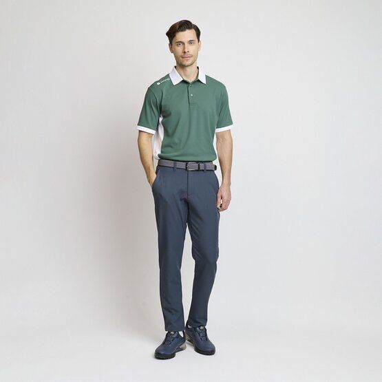 Backtee Mens Hole-in-one Halbarm Polo dunkelgrün