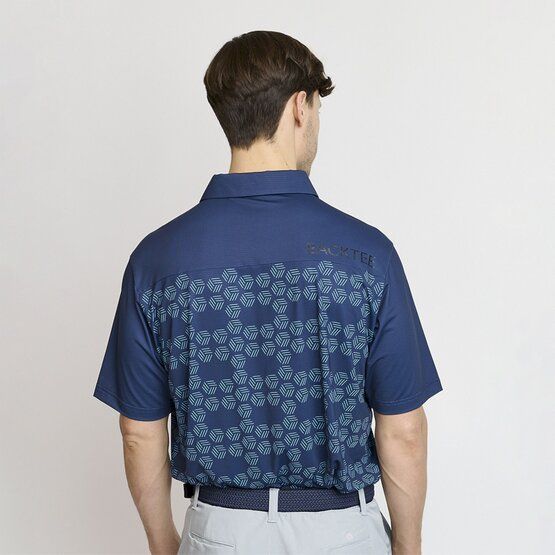 Backtee  Mens Birdie half-sleeve polo navy