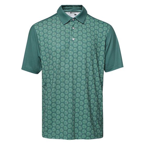 Backtee Mens Birdie Halbarm Polo dunkelgrün