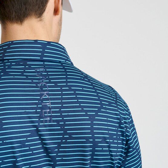 Backtee  Mens Eagle Half Sleeve Polo navy