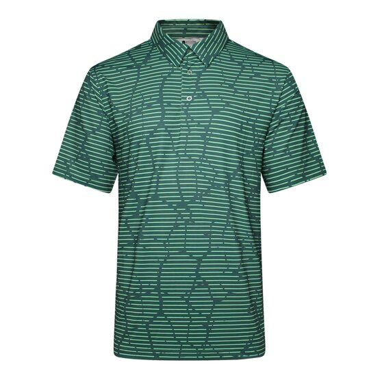 Backtee  Mens Eagle Half Sleeve Polo dark green