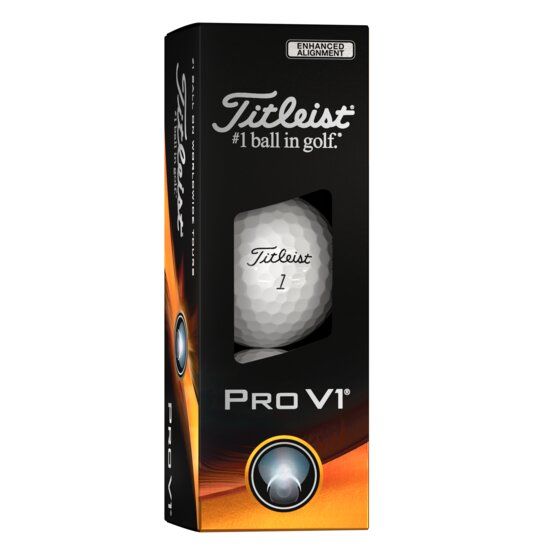 Titleist Pro V1 AIM bílá