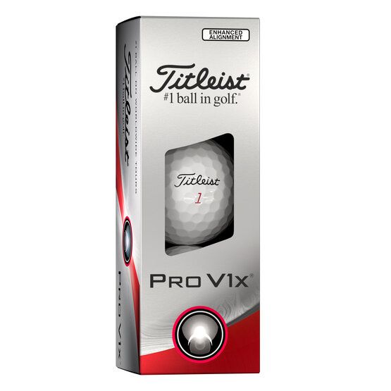 Titleist Pro V1x AIM bílá